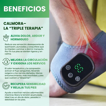 Calmora™ – Tobillera Térmica Masajeadora